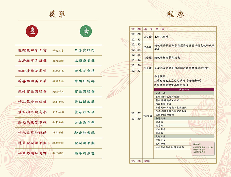 大會程序表
