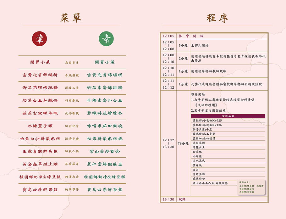 大會程序表
